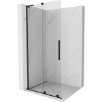 Mexen Velar L stumdomoji du&scaron;o sienelė Walk-in 110 x 200 cm, skaidri 8 mm, juoda - 871-110-003-03-70
