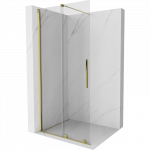 Mexen Velar stumdoma du&scaron;o siena Walk-in 80 x 200 cm, skaidri 8 mm, auksinė - 871-080-000-03-50