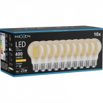 Mexen Vintis 10x LED siūlelio lemputė E27, A60, 4W, &Scaron;ilta - 2200K, 400 lm, gintarinė - L150-E27-0422-50x10