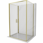 Mexen Exo-3S trisienė atveriama du&scaron;o kabina 70 x 120 cm, permatoma, auksinė - 814-070-120-50-00-3S