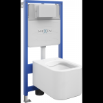 Mexen potinkinis WC komplektas Fenix Slim su WC dubeniu Elis, blizgiai baltas - 6103391XX00