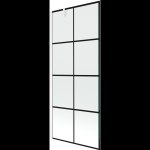 Mexen Next du&scaron;o ekranas, 1-duris 80 x 150 cm, juodas tinklelis, baltas - 895-080-000-00-77-20