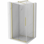 Mexen Velar stumdomas du&scaron;o kabinas 110 x 80 cm, permatomas, &scaron;lifuotas auksas - 871-110-080-01-55