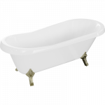 Mexen Retro laisvai stovinti vonia 170 x 75 cm, balta, auksinės kojos - 53251707500-50