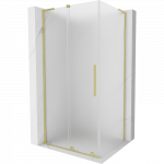 Mexen Velar L stumdomas du&scaron;o kabinas 100 x 75 cm, matinatas, auksinis &scaron;veistas - 871-100-075-33-55