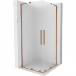 Mexen Velar L Dviguba stumdomosios du&scaron;o kabina 80 x 80 cm, &scaron;erk&scaron;nas, &scaron;lifuotas varis - 871-080-080-02-33-65