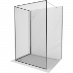 Mexen Kioto du&scaron;o sienelė Walk-in 130 x 120 cm, juodas rėmelis, chromas - 800-130-212-01-70-120