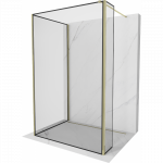 Mexen Kioto du&scaron;o sienelė Walk-in 90 x 70 x 30 cm, juodas rėmas, auksinė - 800-090-070-221-50-70-030