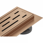 Mexen Flat 360&deg; M01 besisukantis linijinis nutekėjimas 80 cm, &scaron;lifuotas varis - 1C20080-40