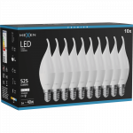 Mexen Nova 10x LED lemputė liepsna E14, C37, 5W, Neutrali - 4000K, 525 lm - L106-E14-0540-01x10