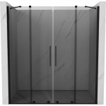 Mexen Velar Duo stumdomos vonios durys 170 cm, grafitas, juodos - 871-170-000-42-70