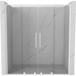 Mexen Velar L Duo stumdomos du&scaron;o durys 170 cm, skaidrus, baltos - 871-170-003-02-20