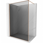 Mexen Kioto-F du&scaron;o sienelė Walk-in su rėmu 90 x 202 cm, grafitas 8 mm, &scaron;lifuotas varis - 800-090-104-65-40