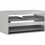 Mexen Box-A spintelės korpusas po praustuvu 90 cm, 2 stalčiai, pilka matinė - 91AX0-0900-470-2-62