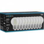 Mexen Vintis 10x LED filamentinė lemputė E27, G45, 4W, 55 lm, žalia - L156-E27-04XX-46x10