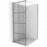 Mexen Kioto du&scaron;o sienelė Walk-in 70 x 200 cm, juodas tinklelis 8 mm, chromas - 800-070-101-01-77