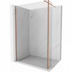 Mexen Kioto du&scaron;o sienelė Walk-in 170 x 30 cm, permatoma, rožinis auksas - 800-170-212-60-00-030