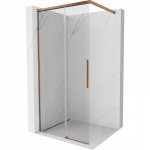 Mexen Rox du&scaron;o siena Walk-in 90 x 200 cm, skaidri 8 mm, rožinės aukso - 8C2-090-003-60-00