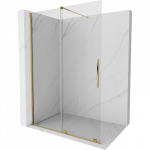 Mexen Velar stumdoma du&scaron;o sienelė Walk-in 150 x 200 cm, skaidri 8 mm, auksinė - 871-150-000-03-50
