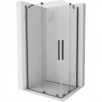 Mexen Velar Duo stumdoma du&scaron;o kabina 90 x 80 cm, skaidri, gun metal - 871-090-080-02-95