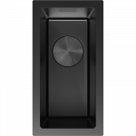 Mexen Trixo plieninė kriauklė su viena kamera 230 x 440 mm, juoda - 6411221000-70