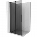 Mexen Velar L Stumdoma du&scaron;o pertvara Walk-in 120 x 200 cm, grafitas 8 mm, ginklo metalas - 871-120-003-43-95