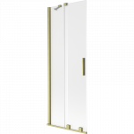 Mexen Velar dviejų dalių slankusis vonios sienelė 70 x 150 cm, matinis, &scaron;lifuotas auksinis - 896-070-000-31-55