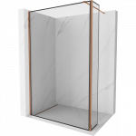 Mexen Kioto du&scaron;o siena Walk-in 120 x 40 cm, juodas rėmas, rožinis auksas - 800-120-212-60-70-040