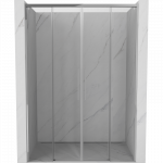 Mexen Rox stumdomos du&scaron;o durys 160 cm, skaidrios, chromuotos - 8C2-160-002-01-00