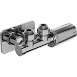 Mexen G05 kampinis termostatinis komplektas su dangteliu S, Duplex, DN50, chromas - W907-958-910-01