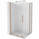 Mexen Velar stumdomoji du&scaron;o kabina 120 x 85 cm, matinė, &scaron;lifuota varis - 871-120-085-31-65