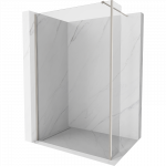 Mexen Kioto du&scaron;o sienelė Walk-in 115 x 40 cm, skaidri, &scaron;lifuotas nikelis - 800-115-212-97-00-040