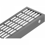 Mexen Flat M33 70 cm linijinio nuotakos dangtelis, gun gray &scaron;lifuotas - 1E33070
