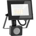 Mexen Luxpro+ LED prožektorius su judesio jutikliu, 10W, Neutrali - 4000K, 1100 lm, juoda - L236-010-40-70