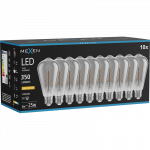 Mexen Vintis 10x LED siūlo spiralės lemputė E27, ST64, 6W, &Scaron;ilta - 2200K, 350 lm, smoke - L162-E27-0622-70x10