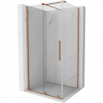 Mexen Velar stumdomas du&scaron;o kabinas 100 x 90 cm, skaidrus, &scaron;lifuota varis - 871-100-090-01-65
