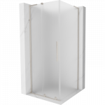 Mexen Velar L 110 x 110 cm stumdomas du&scaron;o kabina, matinė, &scaron;lifuotas nikelis - 871-110-110-33-97