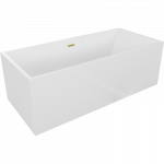 Mexen Vigo laisvai pastatoma vonia 178,5 x 80 cm, balta, nuotekų auksinė &scaron;ukuota - 51251788000-55