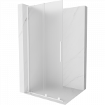 Mexen Velar L stumdomoji du&scaron;o sienelė Walk-in 90 x 200 cm, matinė 8 mm, balta - 871-090-003-33-20
