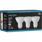 Mexen Nova 3x LED lemputė GU10, 10W, Neutrali - 4000K, 1055 lm - L108-GU10-1040-01x03