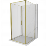 Mexen Exo-3S 3 sienelių sulankstoma du&scaron;o kabina 85 x 85 cm, skaidri, auksinė - 816-085-085-50-00-3S