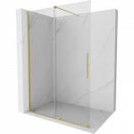 Mexen Velar stumdomoji du&scaron;o siena Walk-in 150 x 200 cm, skaidri 8 mm, &scaron;lifuotas auksas - 871-150-000-03-55