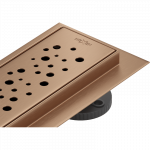 Mexen Flat 360&deg; M12 pasrovi&scaron;kas sukamasis drenažas 90 cm, &scaron;epečiu padengta varis - 1C21090-40