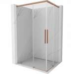 Mexen Rox Dvivietis stumdomas du&scaron;o kabinas 100 x 85 cm, skaidrus, &scaron;lifuotas varis - 8C2D-100-085-65-00