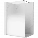 Mexen Kioto Du&scaron;o sienelė Walk-in 70 x 200 cm, baltas ombre 8 mm, juodas - 800-070-101-70-86