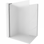 Mexen Kioto L du&scaron;o sienelė Walk-in 70 x 200 cm, matinė, juoda - 800-070-103-70-30