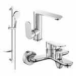 Mexen Milo DF05 vonios komplektas, chromuotas - 713053DF05-00