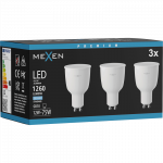 Mexen Nova 3x LED lemputė GU10, 12W, &Scaron;alta - 6500K, 1260 lm - L108-GU10-1265-01x03