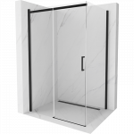 Mexen Omega stumdymosios du&scaron;o kabina 150 x 100 cm, permatomas, juoda - 825-150-100-70-00