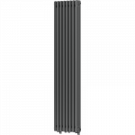 Mexen Denver dekoratyvinis radiatorius 1600 x 378 mm, 1487 W, antracitas - W215-1600-378-00-66